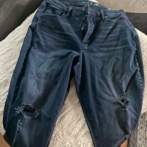 Old Navy black ripped jeans size 14 tall